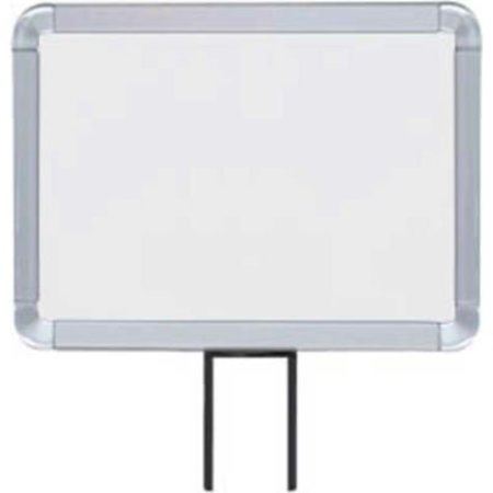 LAVI INDUSTRIES , Horizontal Fixed Sign Frame, , 8.5" x 11", Slotted, Satin 50-1141F7H/SA